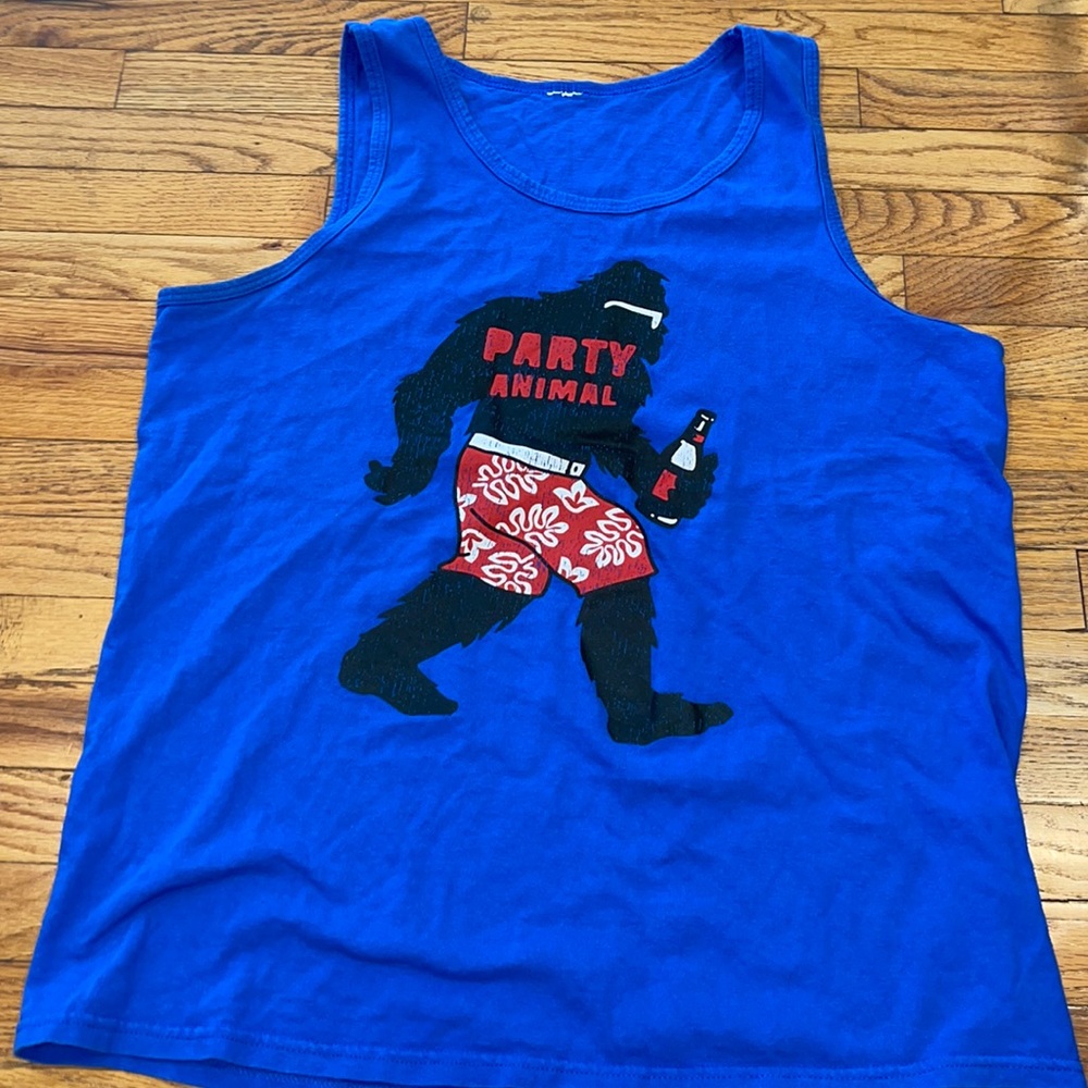 Blue Party Animal Tank Top
